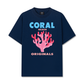 Áo Thun Relaxed Fit Summer Vibes Coral Beach