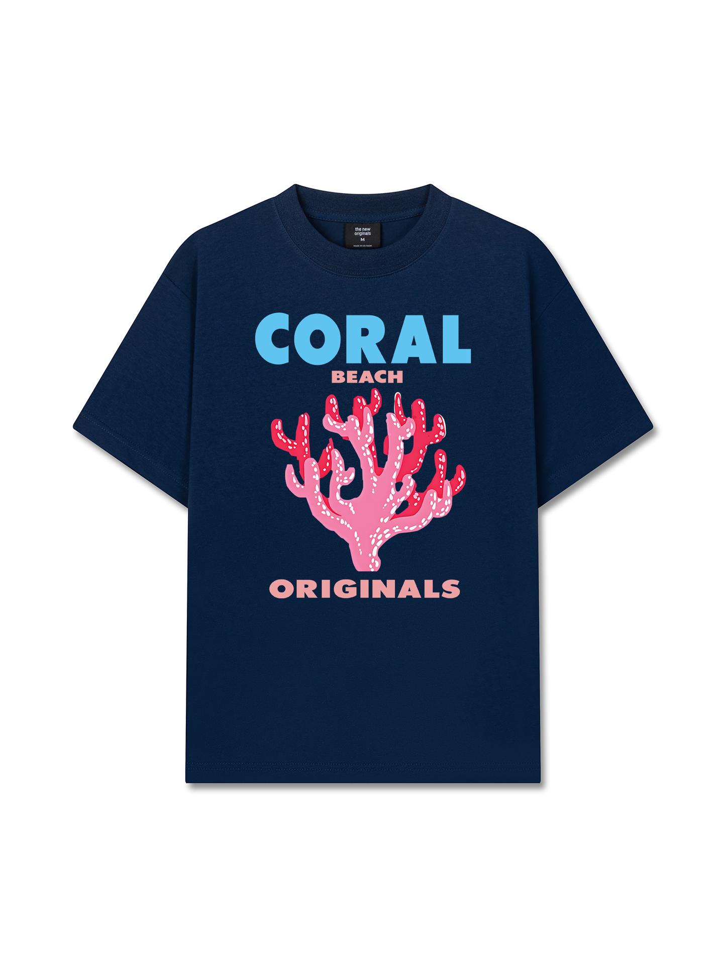 Áo Thun Relaxed Fit Summer Vibes Coral Beach