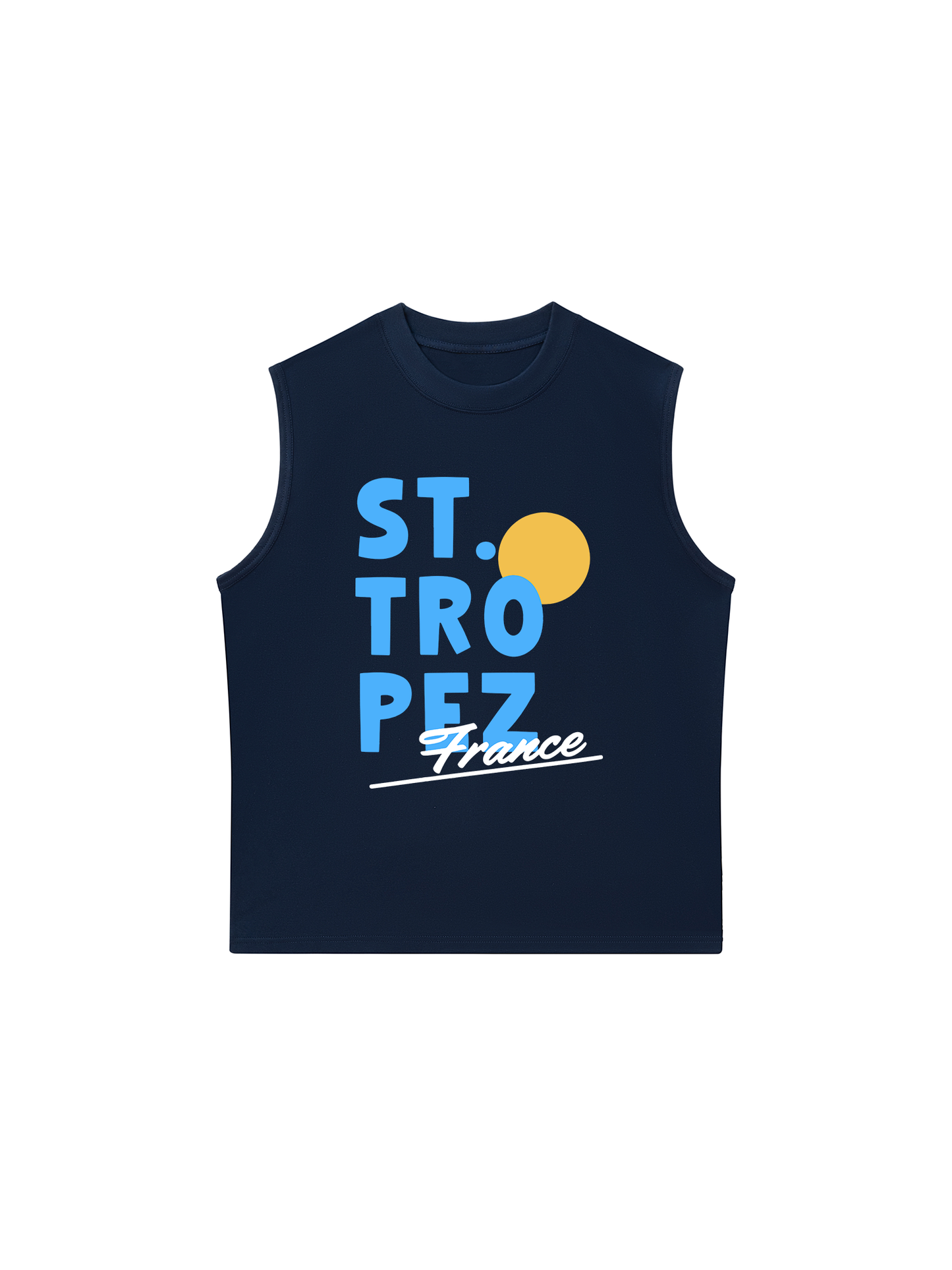 Áo Ba Lỗ Relaxed Fit ST Tropez France