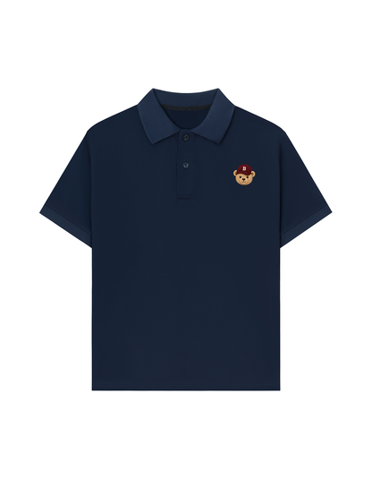 Áo Polo Nữ/ Áo Polo Nam Basic Bear Red Hat