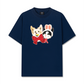 Áo Thun Relaxed Fit Animal Mood Bestie Puppy And Meow