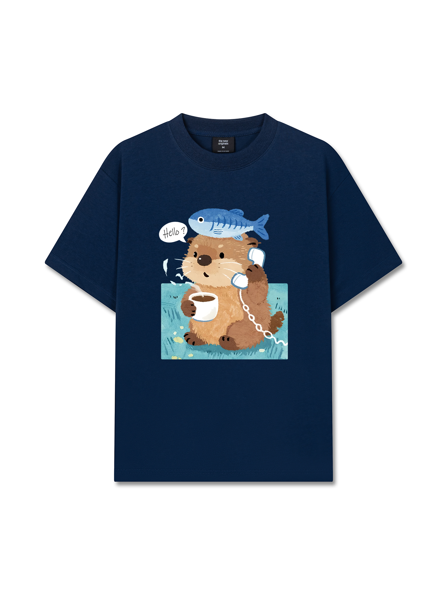 Áo Thun Relaxed Fit Daily Cuties Otter Answer The Phone