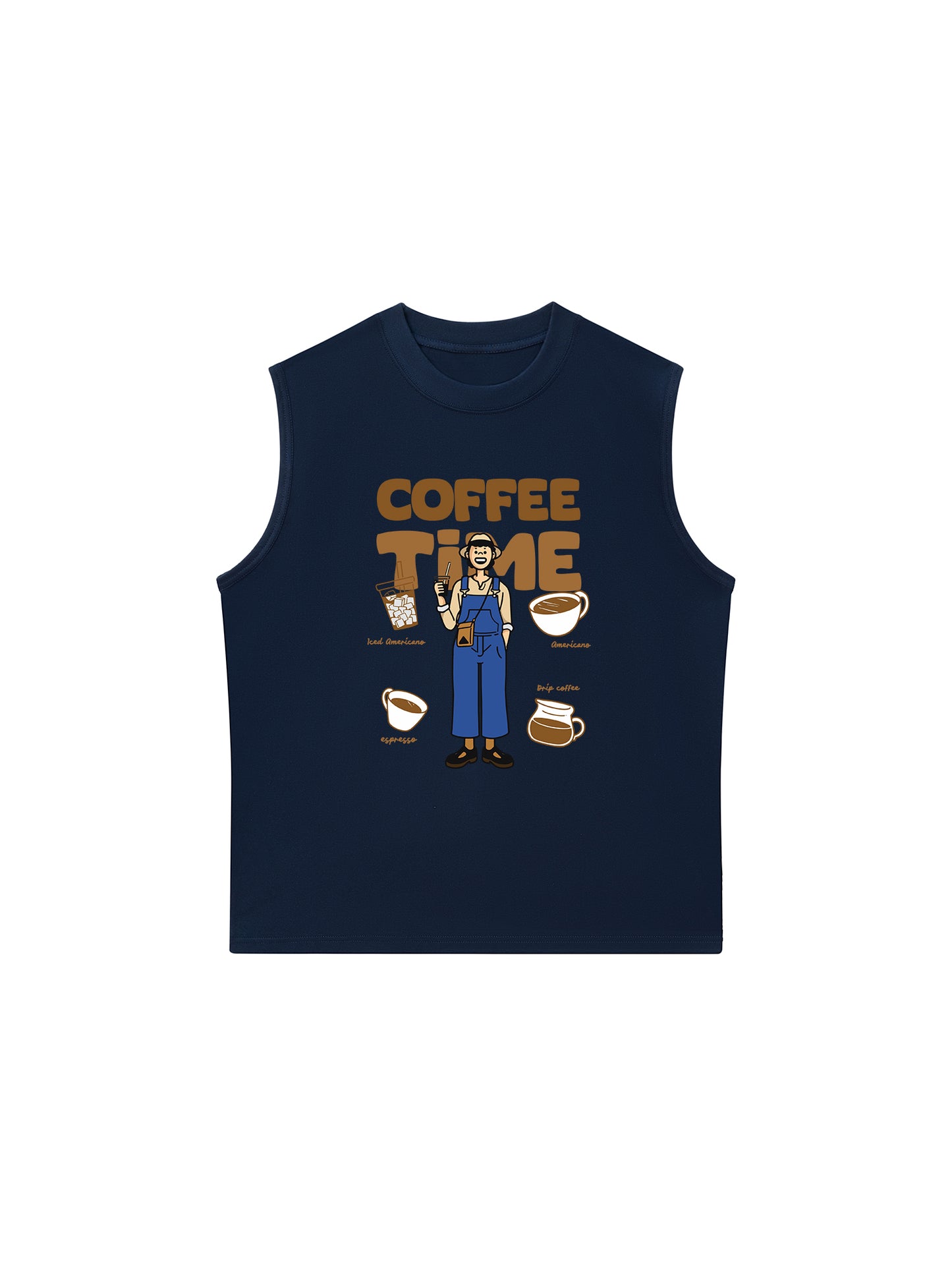 Áo Ba Lỗ Relaxed Fit Coffee Time 2