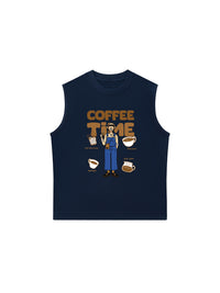 Áo Ba Lỗ Relaxed Fit Coffee Time 2