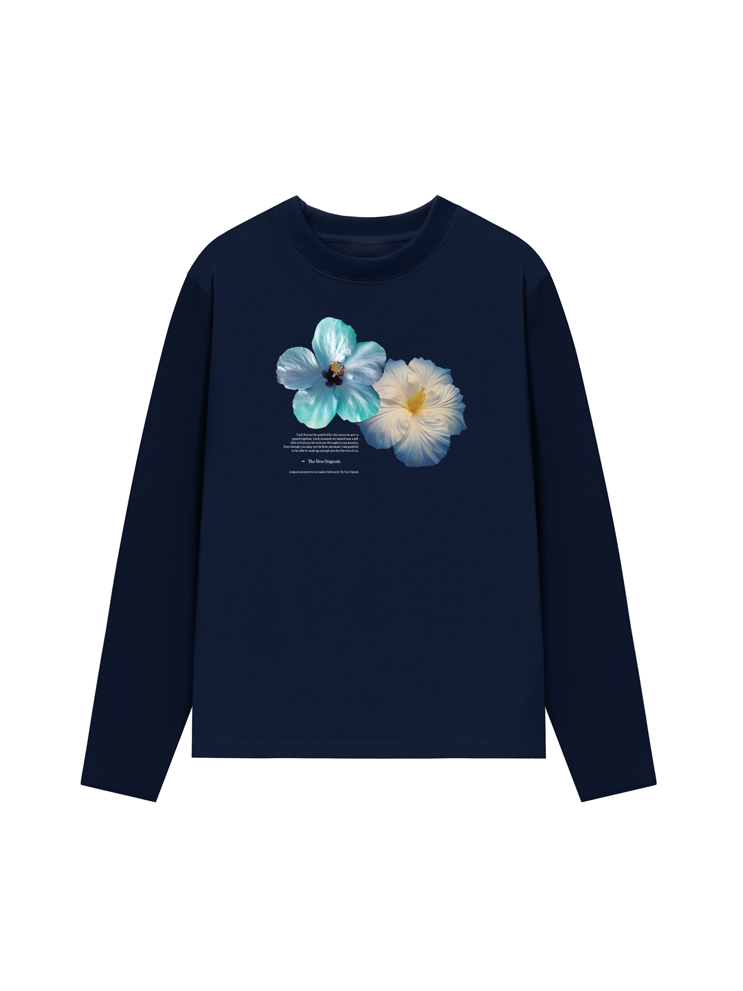 Áo Thun Dài Tay Summer Vibes Souble Blue Flower