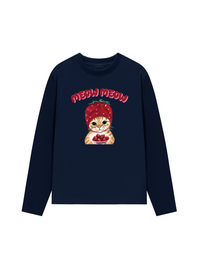 Áo Thun Dài Tay Meow Meow Strawberry