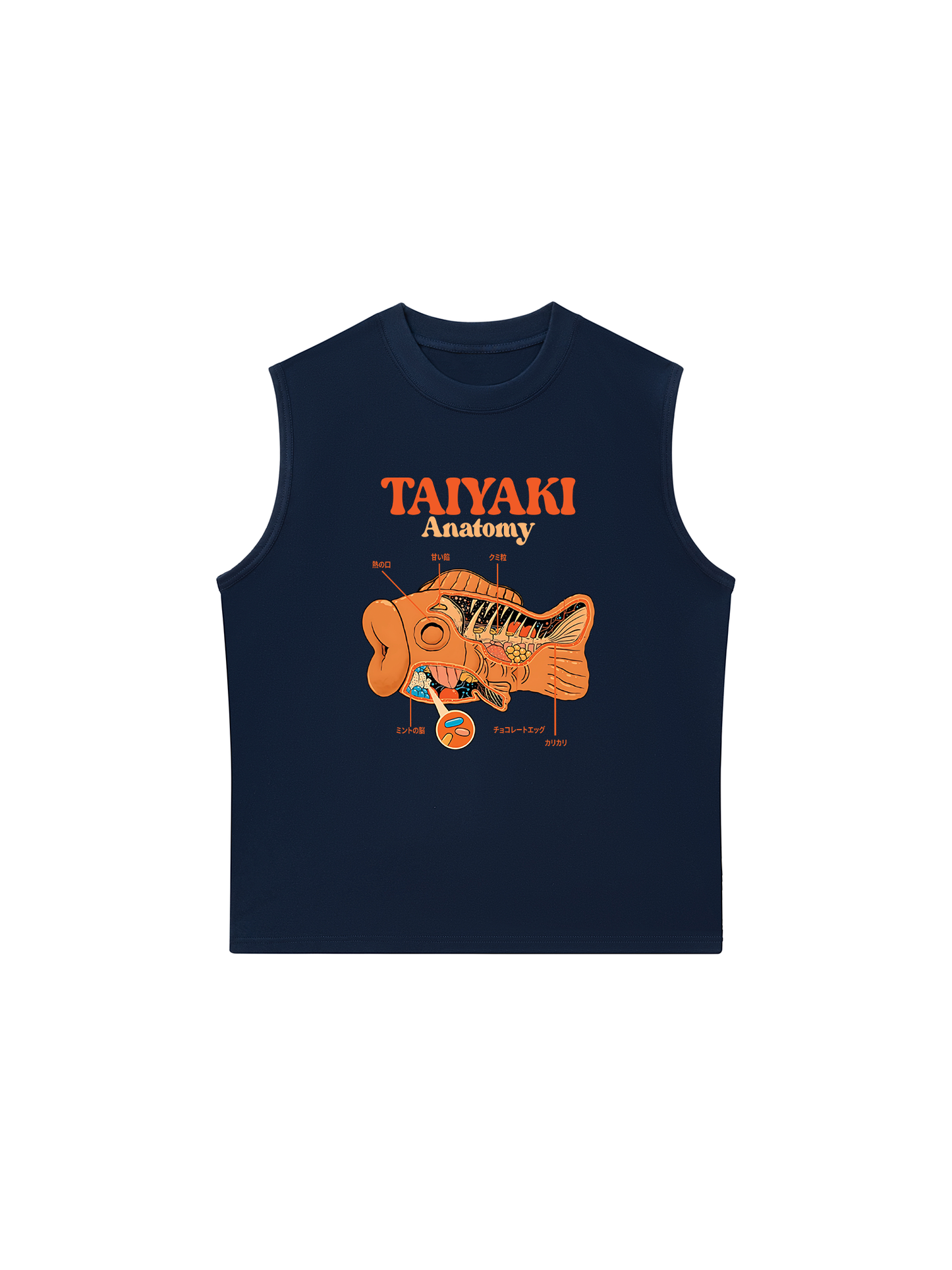 Áo Ba Lỗ Relaxed Fit Taiyaki Anatomy