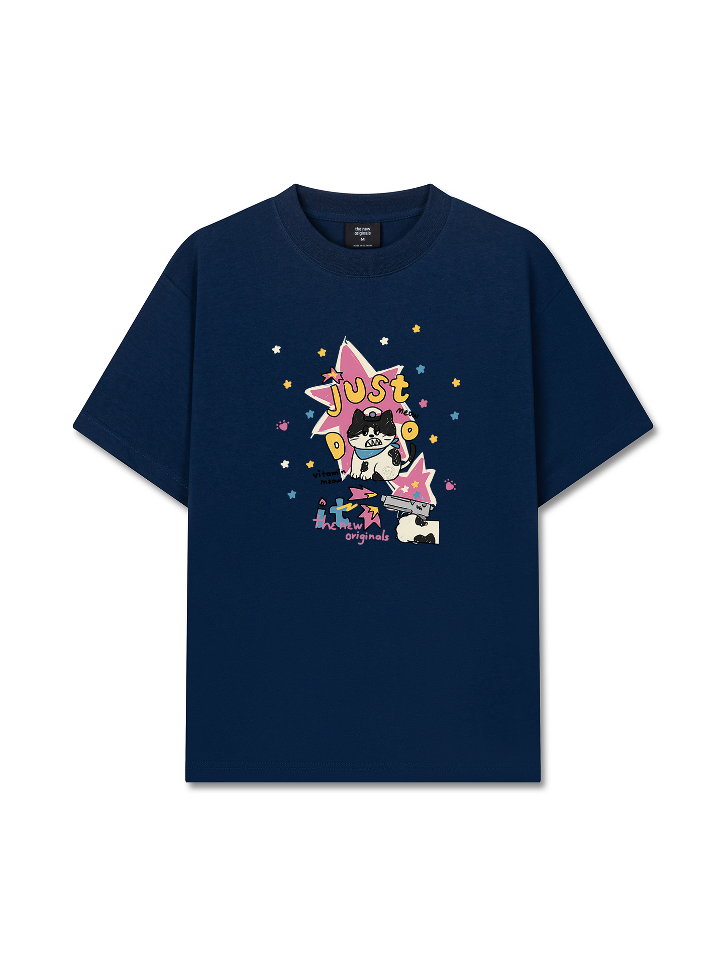 Áo Thun Relaxed Fit Cute Just Meow