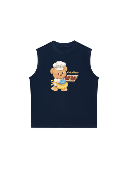 Áo Ba Lỗ Relaxed Fit Cake Bear