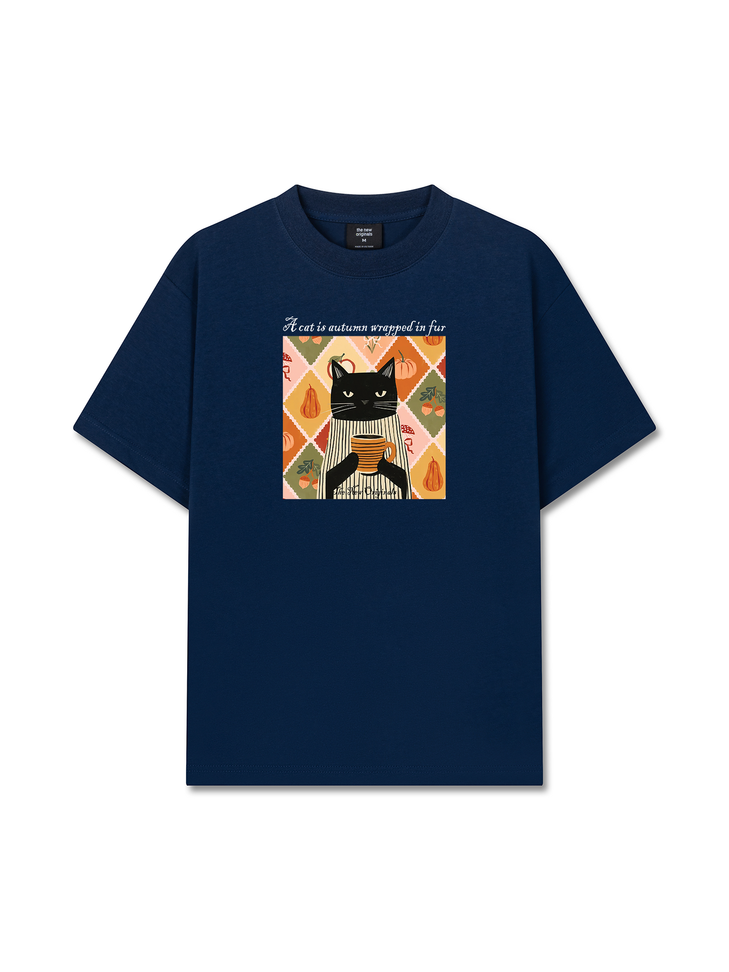 Áo Thun Relaxed Fit Autumn Vibes A Cat