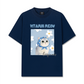 Áo Thun Relaxed Fit Flower With Meow