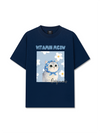 Áo Thun Relaxed Fit Flower With Meow
