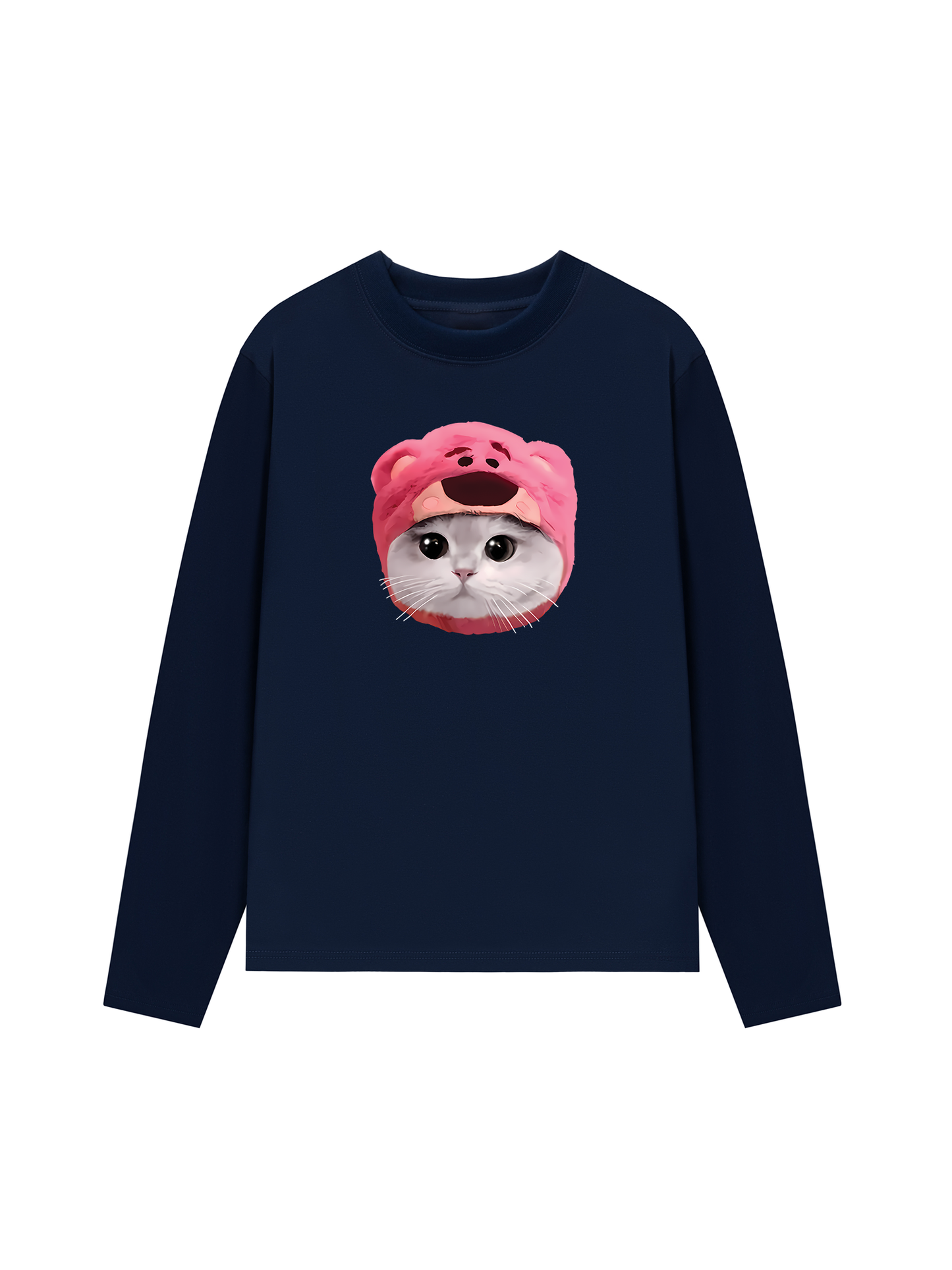Áo Thun Dài Tay Animal Mood Pink Meow