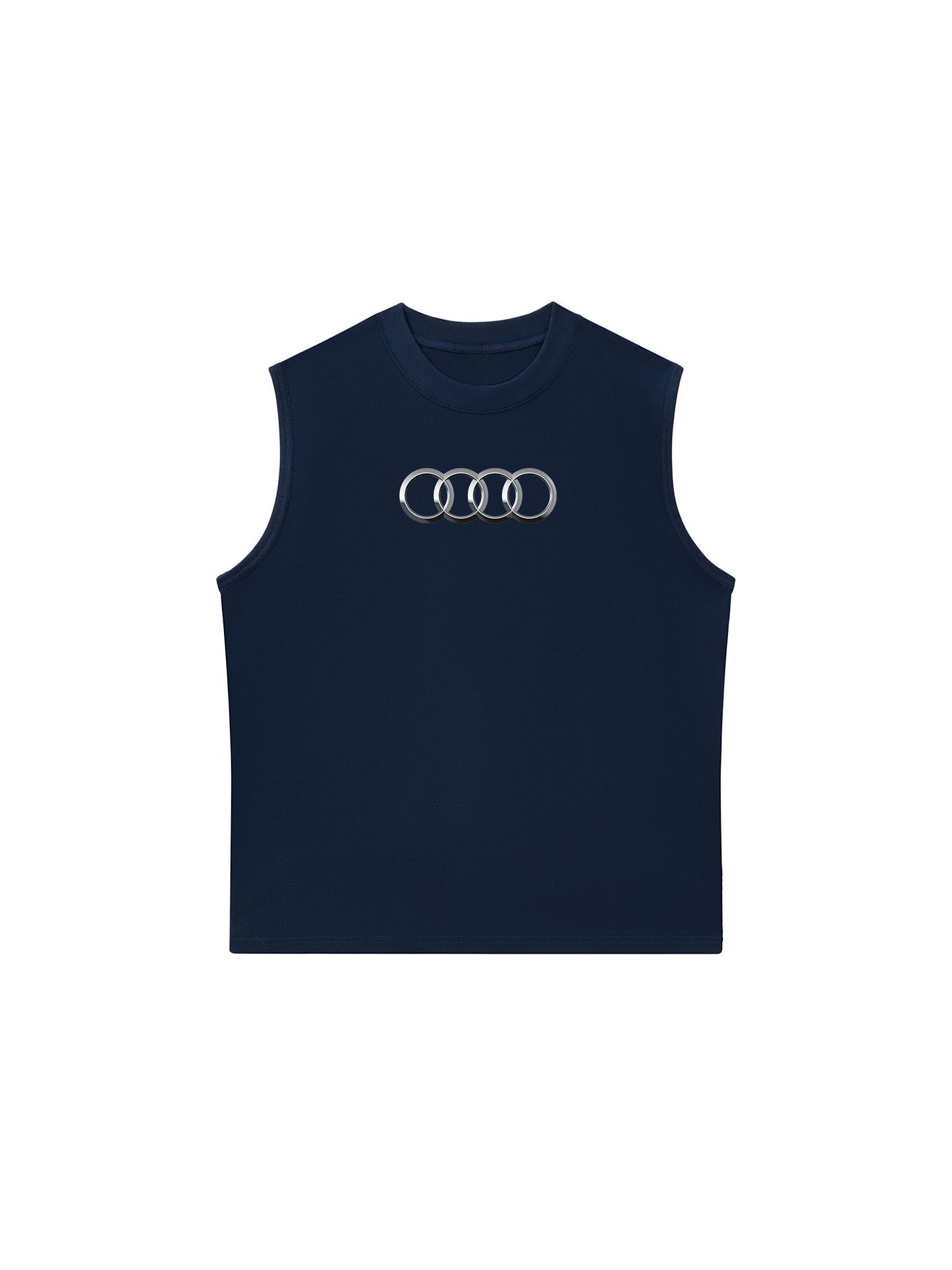 Áo Ba Lỗ Relaxed Fit CAR AUDI Black & White