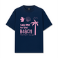 Áo Thun Relaxed Fit Take Me To The Beach Pink