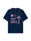 Áo Thun Relaxed Fit Take Me To The Beach Pink