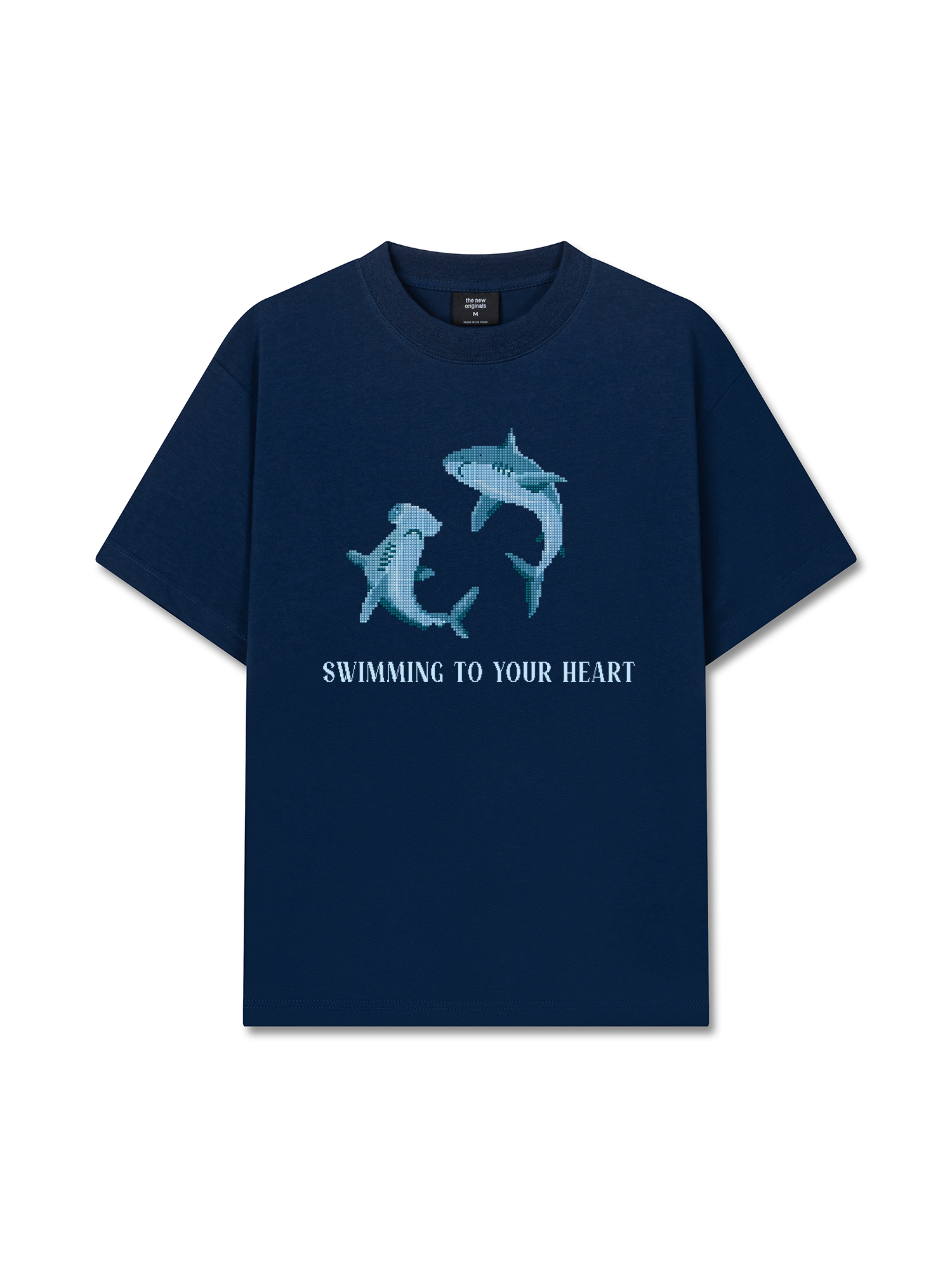 Áo Thun Relaxed Fit Pixel Universe Swimming To Your Heart