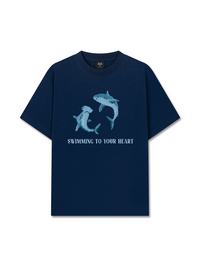 Áo Thun Relaxed Fit Pixel Universe Swimming To Your Heart