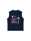 Áo Ba Lỗ Relaxed Fit Take Me To The Beach Pink