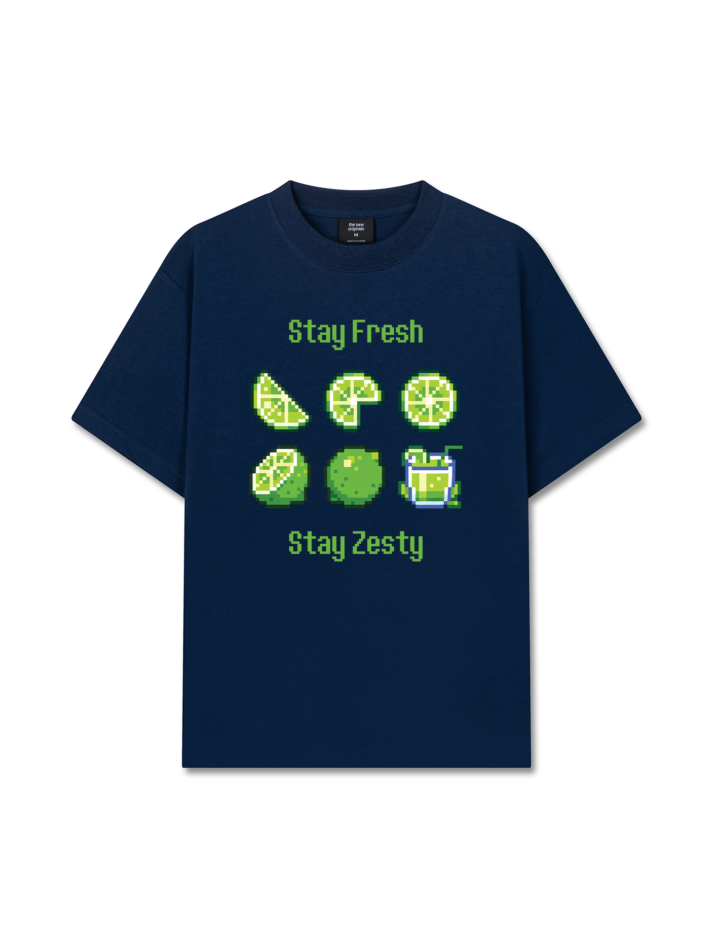 Áo Thun Relaxed Fit Summer Vibes Stay Fresh Stay Zesty