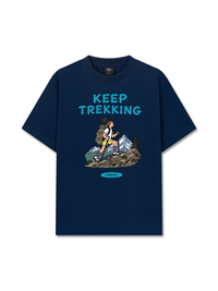Áo Thun Relaxed Fit Keep Trekking For Girl
