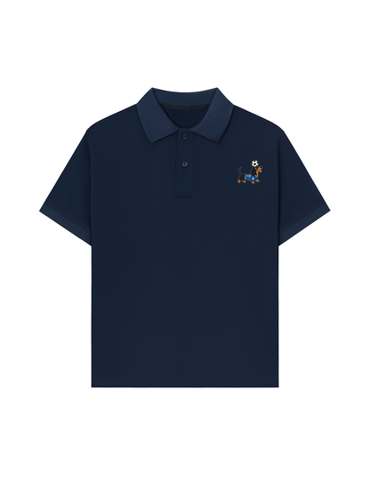 Áo Polo Relaxed Fit Dachshund FC Blue