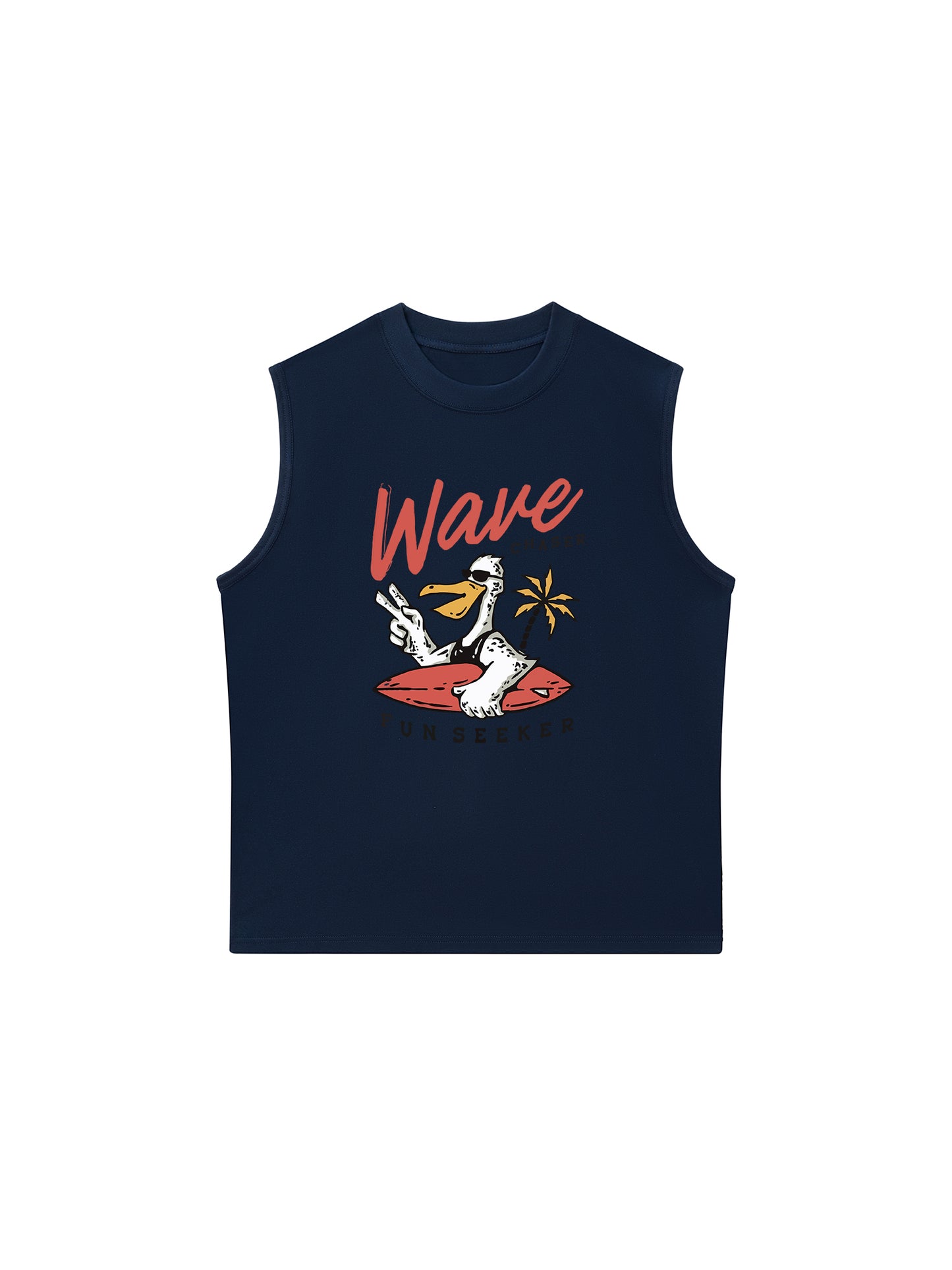 Áo Ba Lỗ Relaxed Fit Ocean Duck Waves