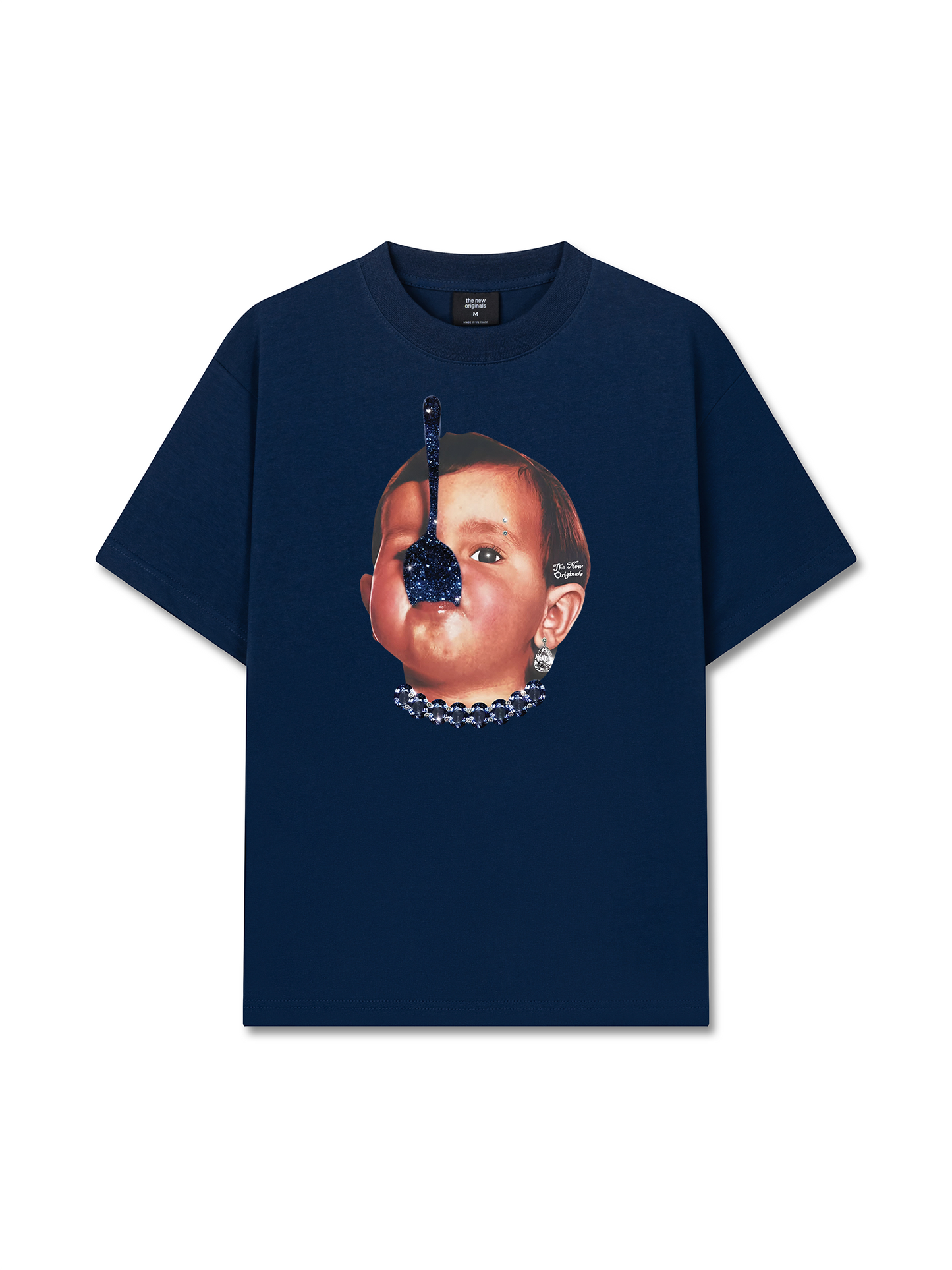 Áo Thun Relaxed Fit Funny Spoon-covered Face Boy