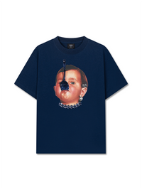 Áo Thun Relaxed Fit Funny Spoon-covered Face Boy