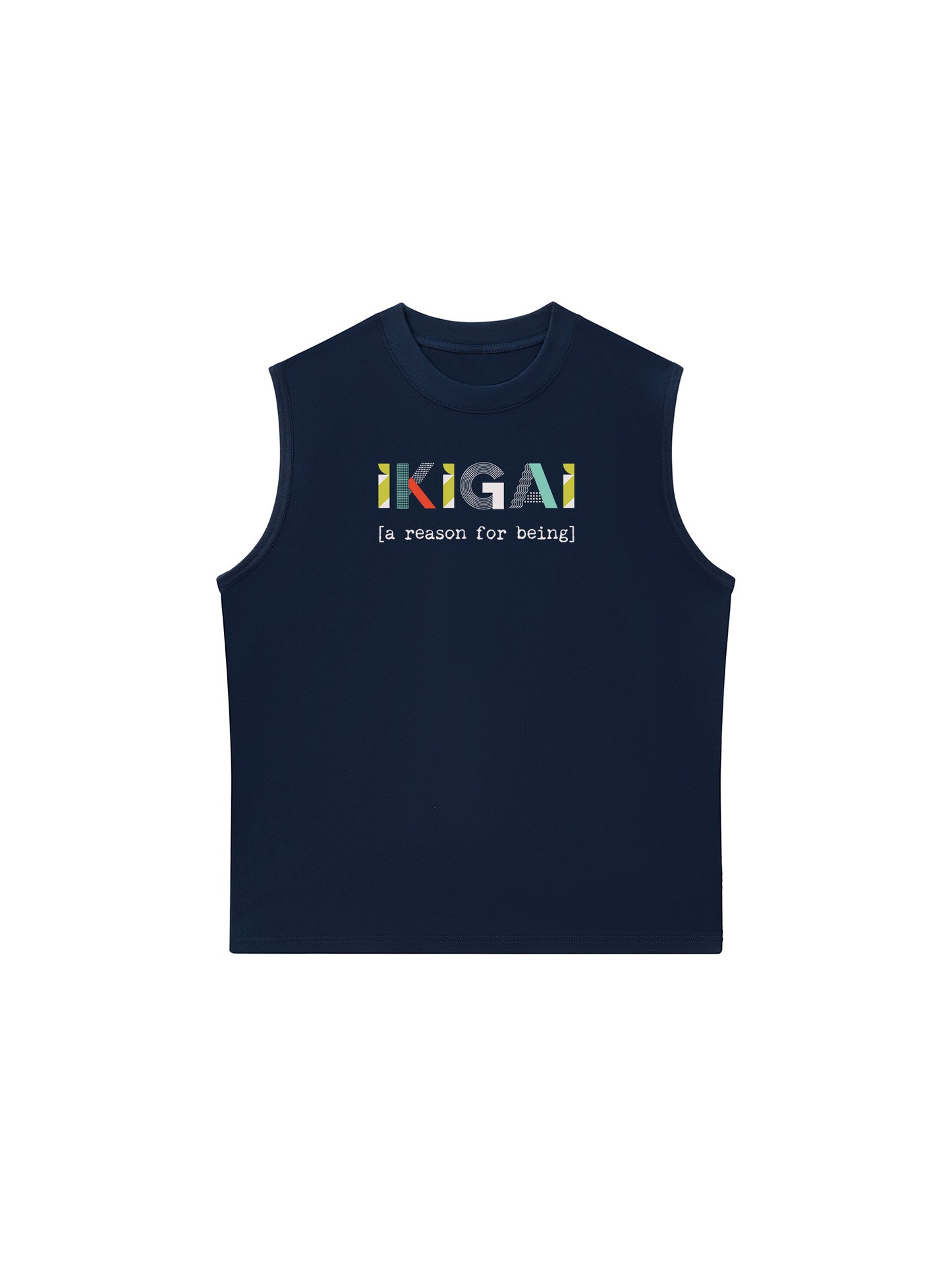 Áo Ba Lỗ Relaxed Fit Geometric Ikigai
