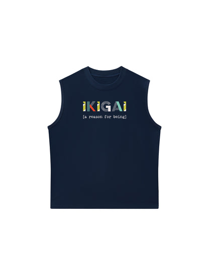Áo Ba Lỗ Relaxed Fit Geometric Ikigai