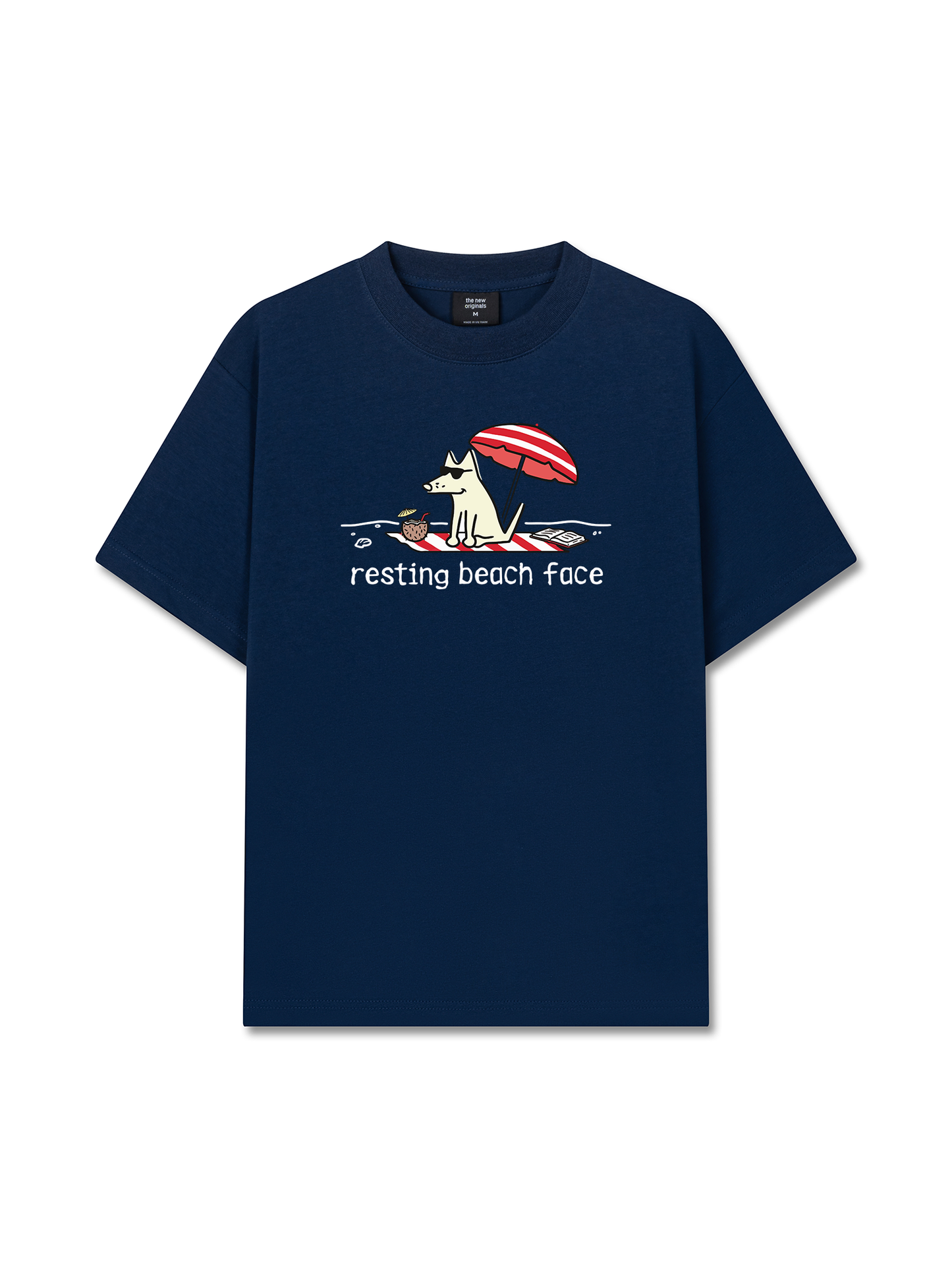 Áo Thun Relaxed Fit Go Outside Resting Beach Face