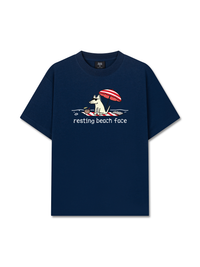 Áo Thun Relaxed Fit Go Outside Resting Beach Face