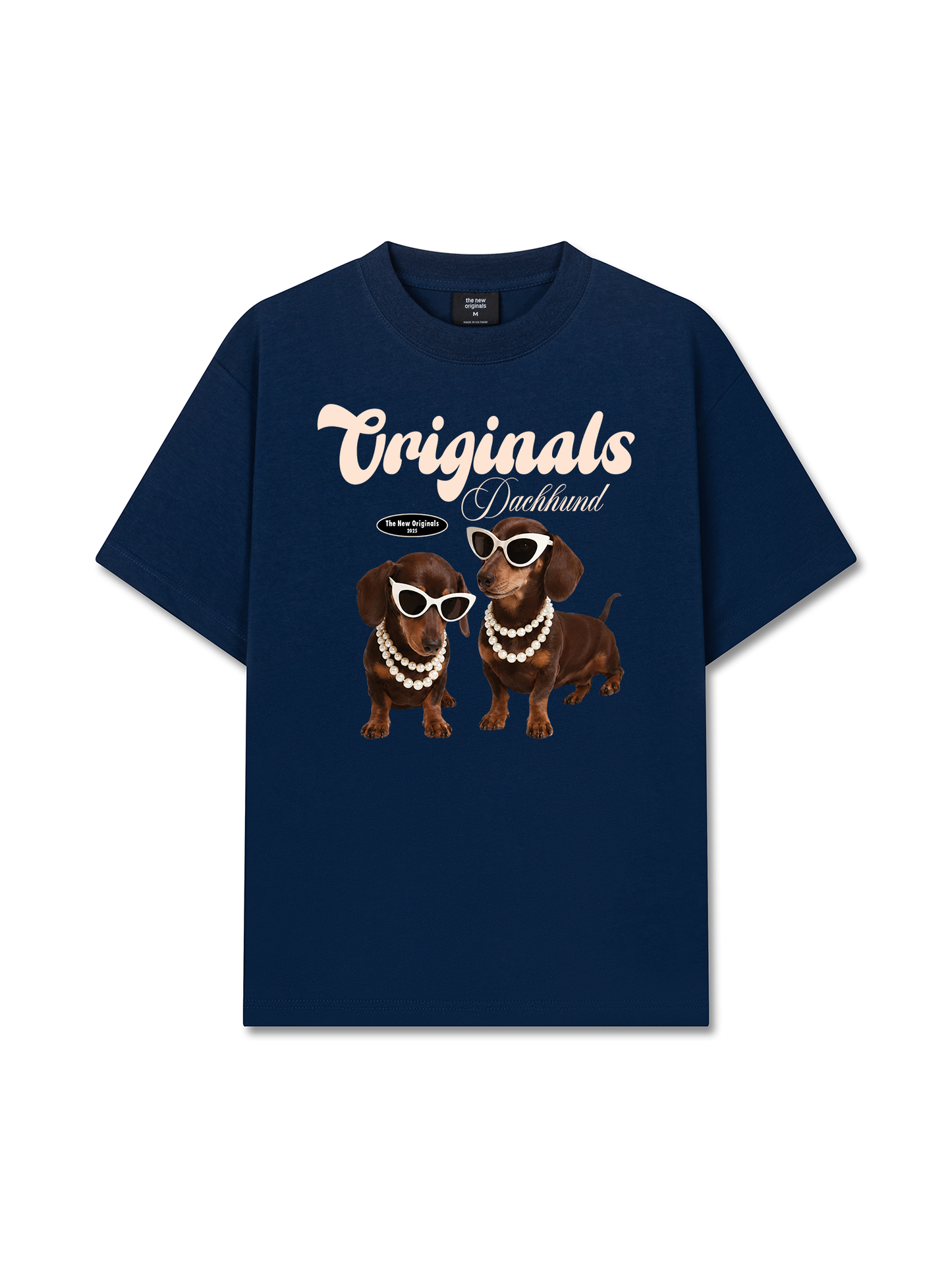 Áo Thun Relaxed Fit Dachhund Originals Blue Tiffany