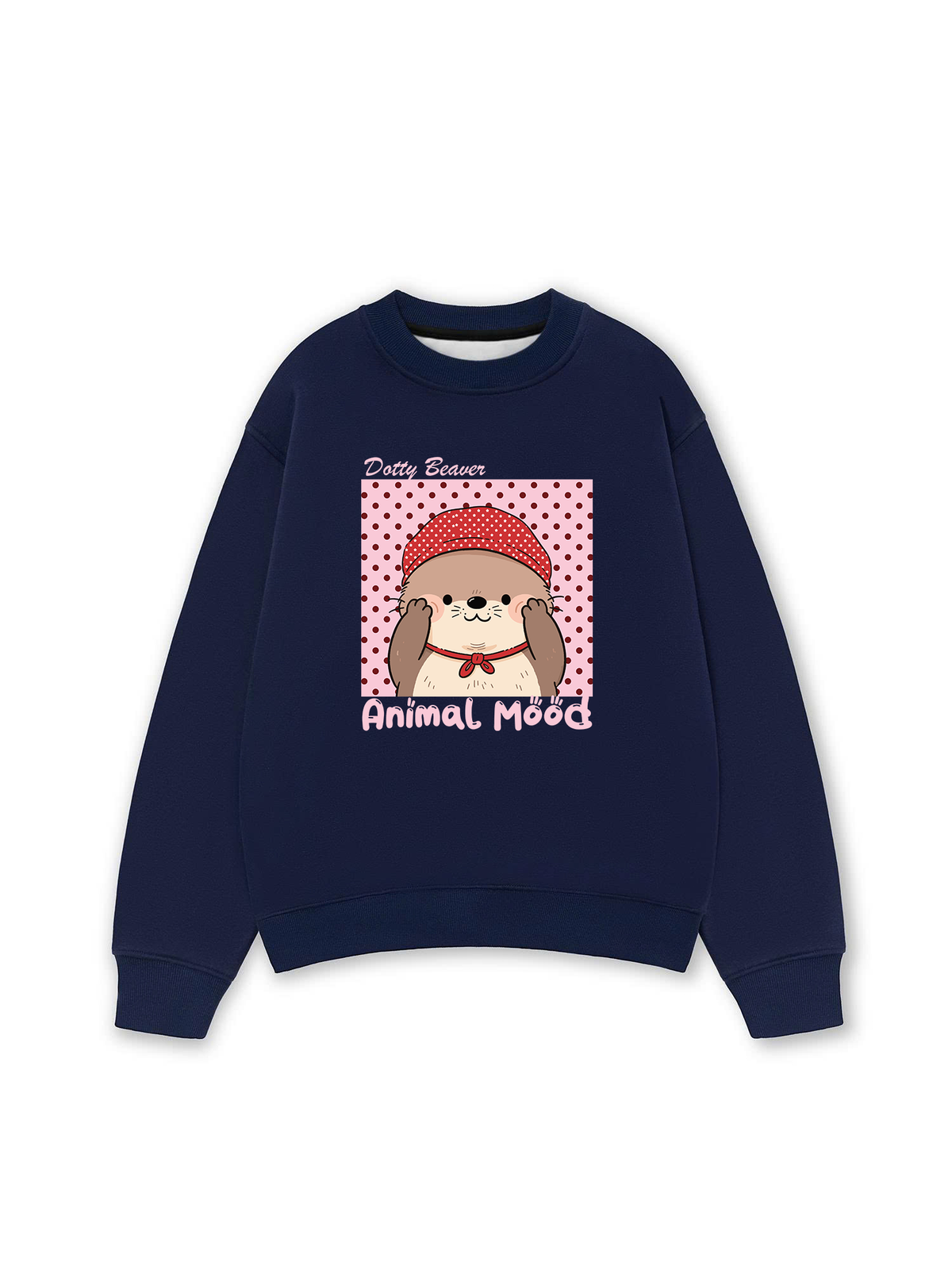 Áo Sweater Nỉ Hai Da Animal Dotty Beaver