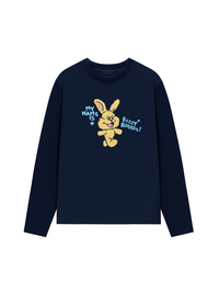 Áo Thun Dài Tay My Name Is Fuzzy Rabbit