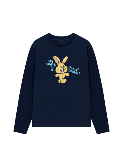 Áo Thun Dài Tay My Name Is Fuzzy Rabbit