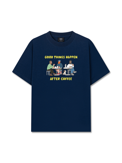 Áo Thun Relaxed Fit Good Things Happen After Coffee