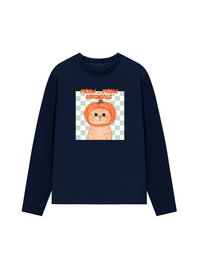 Áo Thun Dài Tay Animal Meow Pumpkin