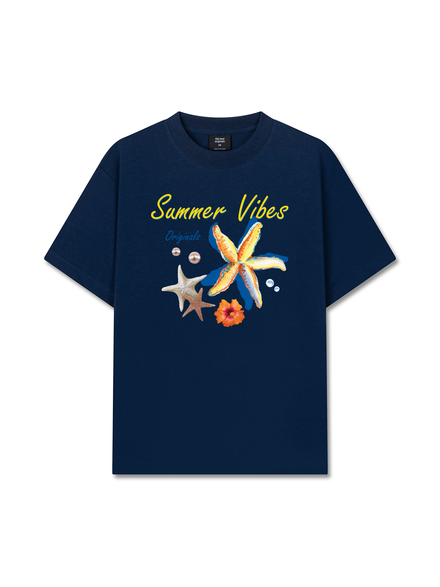 Áo Thun Relaxed Fit Summer Vibes Blue Starfish