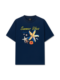 Áo Thun Relaxed Fit Summer Vibes Blue Starfish