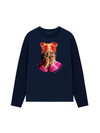 Áo Thun Dài Tay Jewel Ring & Orange Kitty Cap Wash