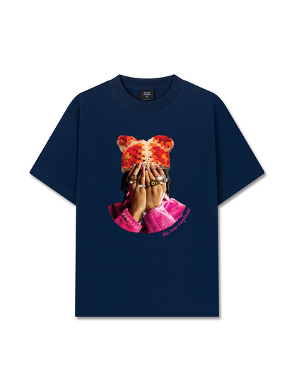 Áo Thun Relaxed Fit Jewel Ring & Orange Kitty Cap Wash