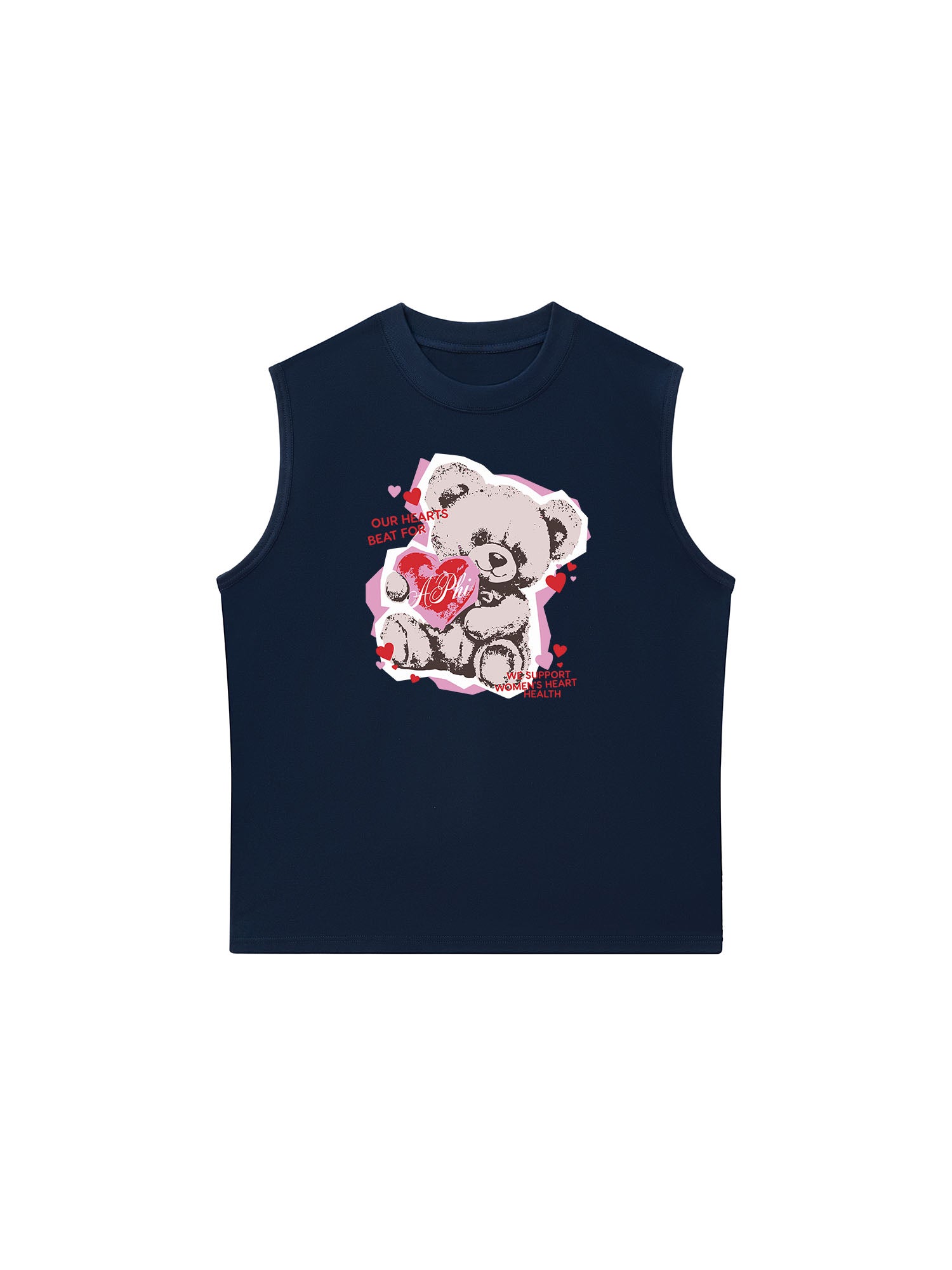 Áo Ba Lỗ Relaxed Fit Our Hearts Beat For