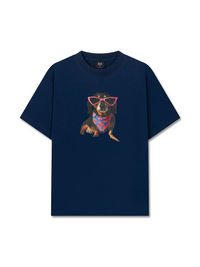 Áo Thun Relaxed Fit Animal Pink Glasses