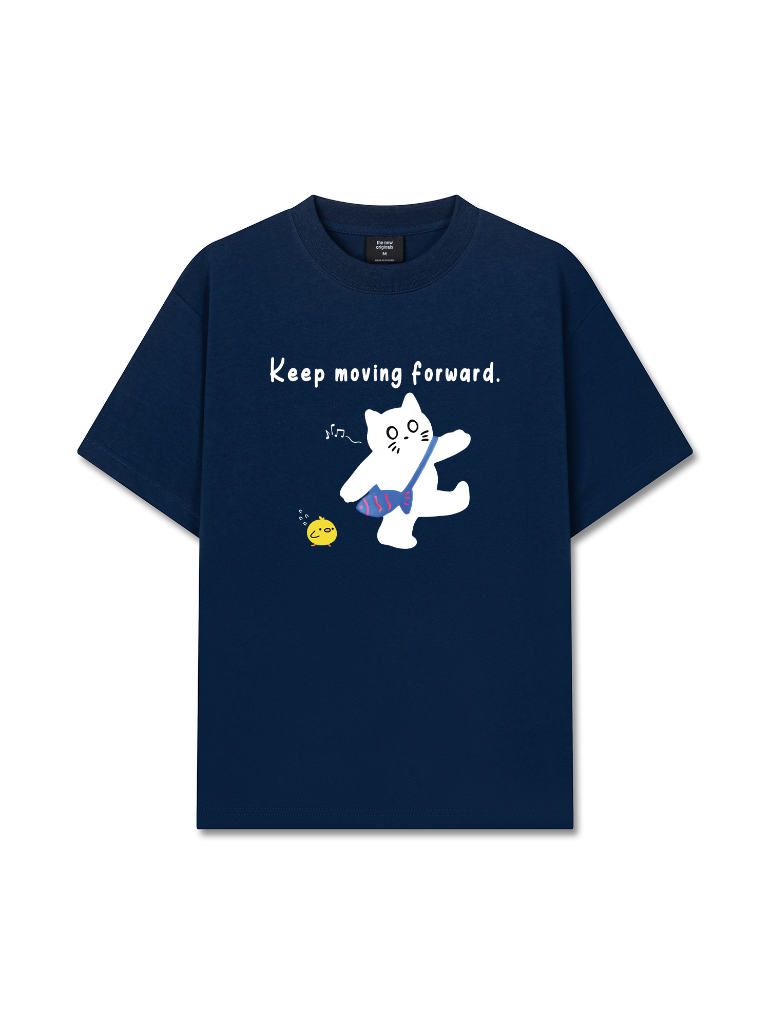 Áo Thun Relaxed Fit Animal Mood Keep Moving Forward