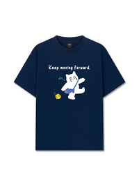 Áo Thun Relaxed Fit Animal Mood Keep Moving Forward