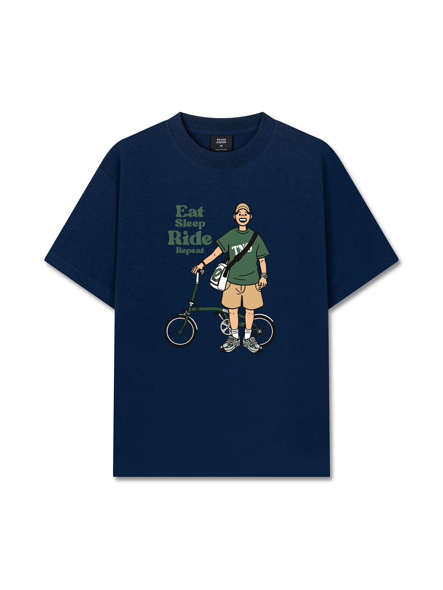 Áo Thun Relaxed Fit Eat Sleep Ride Repeat