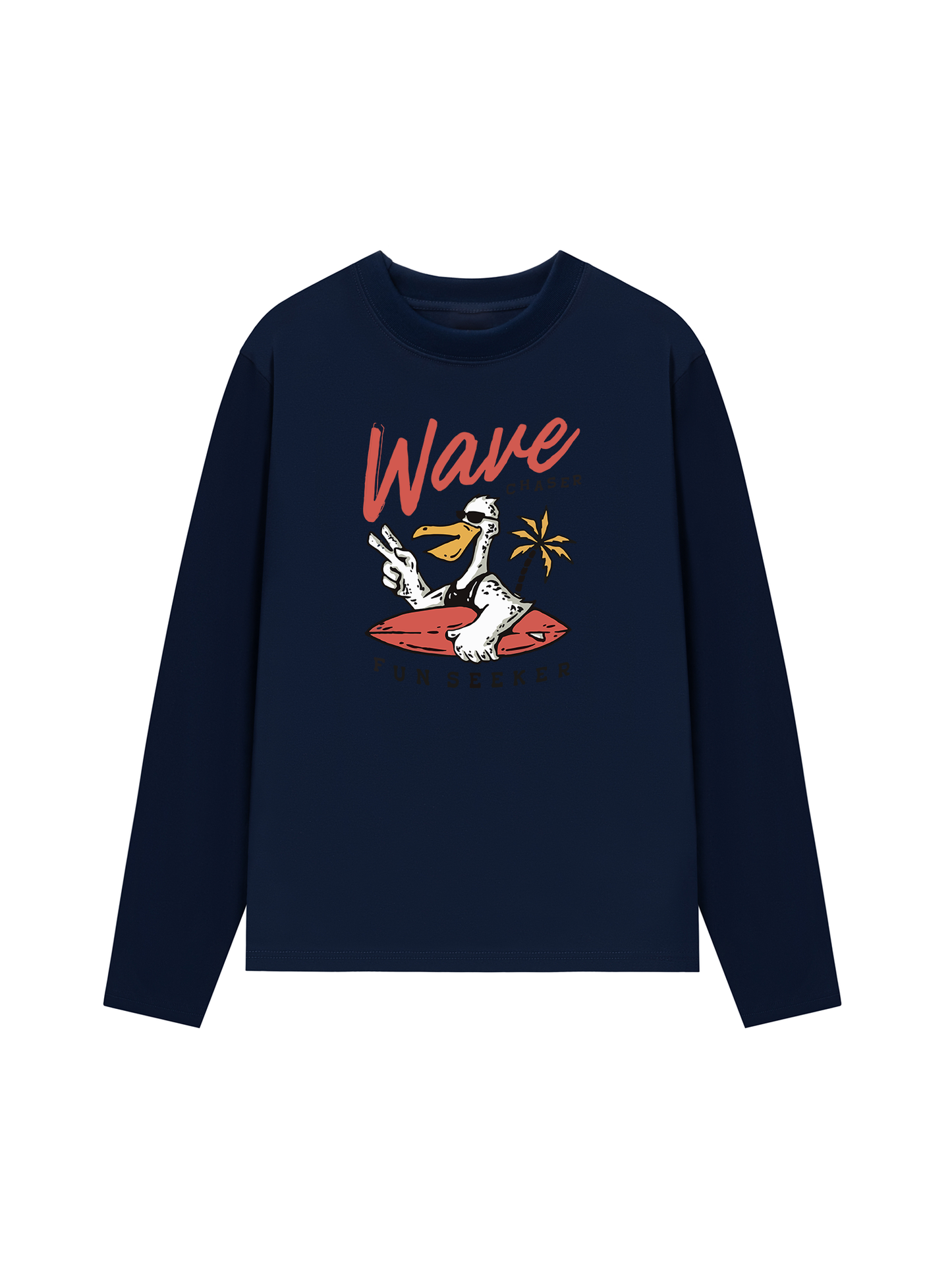 Áo Thun Dài Tay Ocean Duck Waves