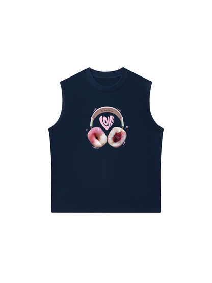 Áo Ba Lỗ Relaxed Fit Summer Vibes Peach Love